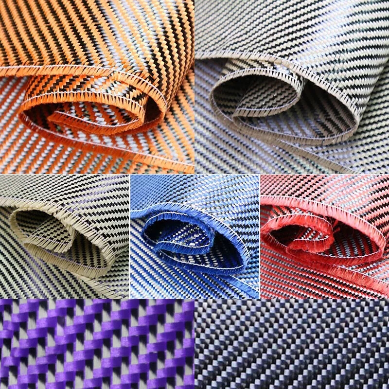 Color Kevlar Carbon Fiber Fabric