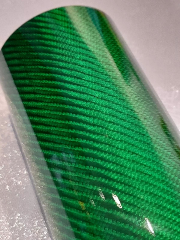 Green Painted Carbon Fiber Tube